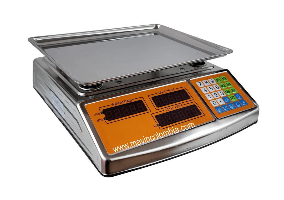 Bascula 30kg metalica para tiendas